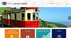 Desktop Screenshot of ferroviagenovacasella.it